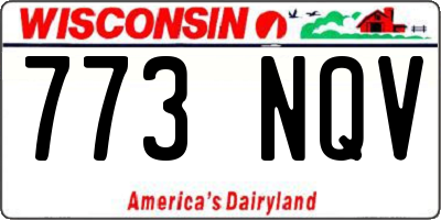 WI license plate 773NQV