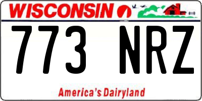 WI license plate 773NRZ