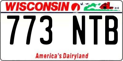 WI license plate 773NTB