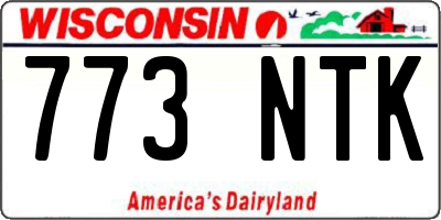 WI license plate 773NTK