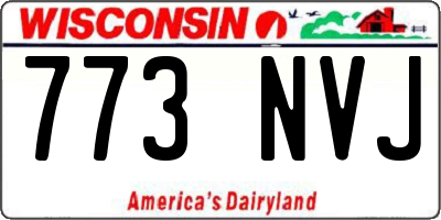 WI license plate 773NVJ