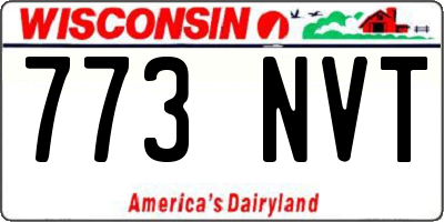 WI license plate 773NVT