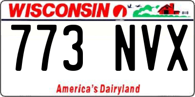 WI license plate 773NVX