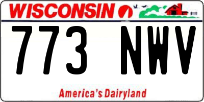 WI license plate 773NWV