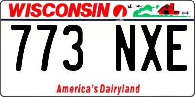 WI license plate 773NXE