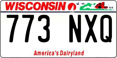 WI license plate 773NXQ
