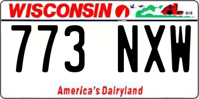 WI license plate 773NXW