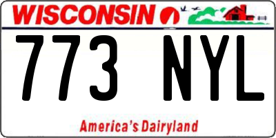WI license plate 773NYL