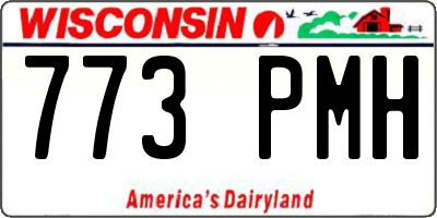 WI license plate 773PMH