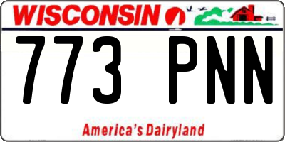 WI license plate 773PNN