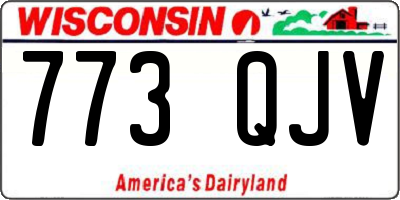 WI license plate 773QJV