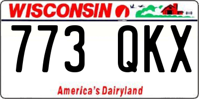 WI license plate 773QKX