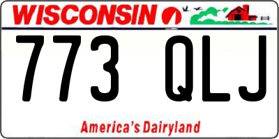 WI license plate 773QLJ