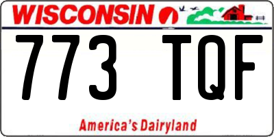WI license plate 773TQF