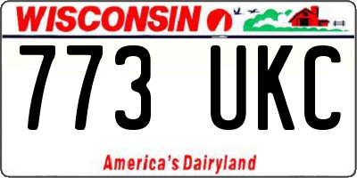 WI license plate 773UKC