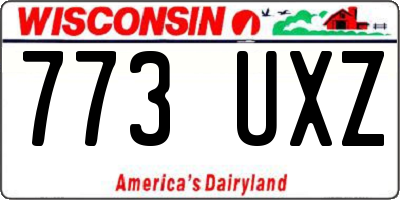 WI license plate 773UXZ