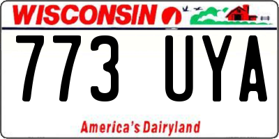 WI license plate 773UYA
