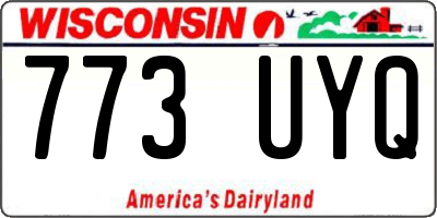 WI license plate 773UYQ