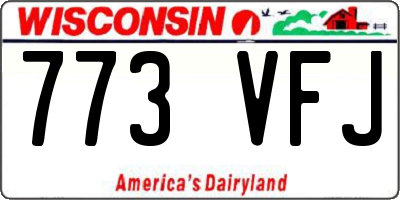 WI license plate 773VFJ