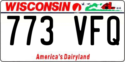 WI license plate 773VFQ