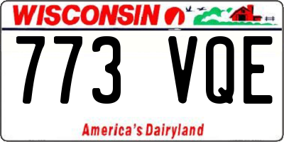 WI license plate 773VQE