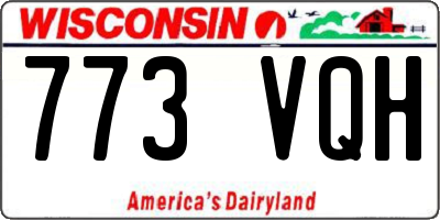 WI license plate 773VQH