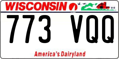 WI license plate 773VQQ