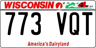 WI license plate 773VQT