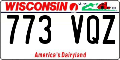 WI license plate 773VQZ