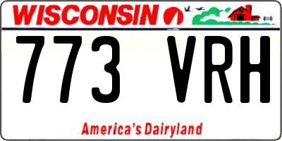WI license plate 773VRH