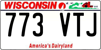 WI license plate 773VTJ