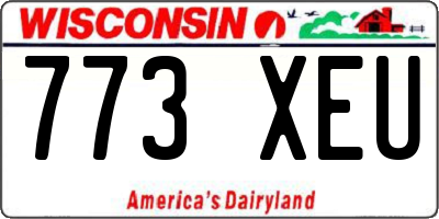 WI license plate 773XEU