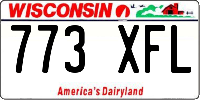 WI license plate 773XFL