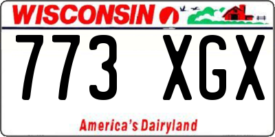WI license plate 773XGX