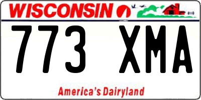 WI license plate 773XMA