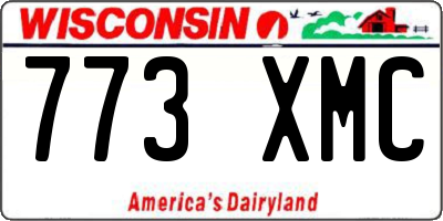 WI license plate 773XMC
