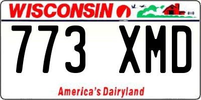WI license plate 773XMD