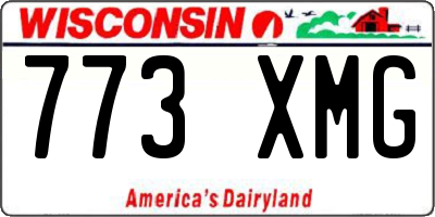 WI license plate 773XMG