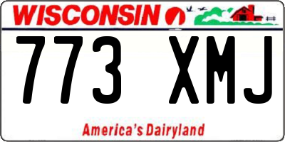 WI license plate 773XMJ