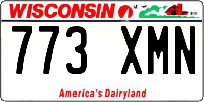 WI license plate 773XMN