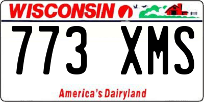 WI license plate 773XMS