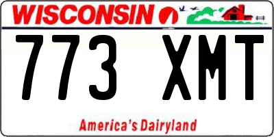 WI license plate 773XMT