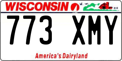 WI license plate 773XMY