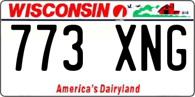 WI license plate 773XNG