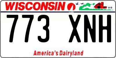 WI license plate 773XNH