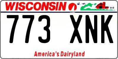 WI license plate 773XNK