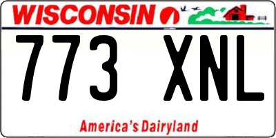 WI license plate 773XNL