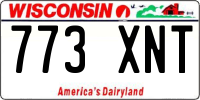 WI license plate 773XNT