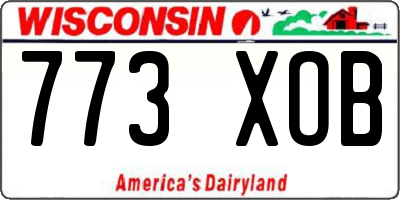 WI license plate 773XOB