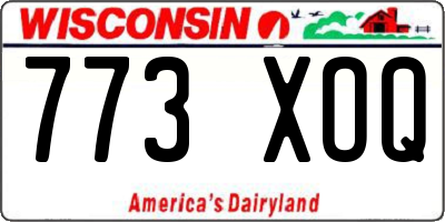 WI license plate 773XOQ
